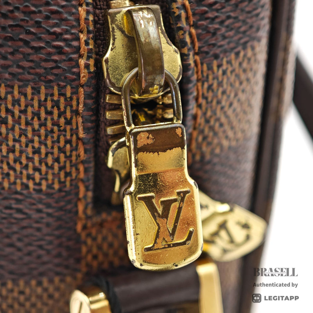LOUIS VUITTON Damier Ebene Ipanema PM N51294 Shoulder Bag Brown【ImportFeeFREE】
