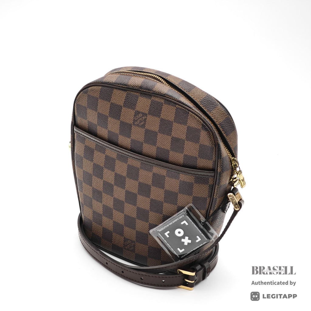 LOUIS VUITTON Damier Ebene Ipanema PM N51294 Shoulder Bag Brown【ImportFeeFREE】