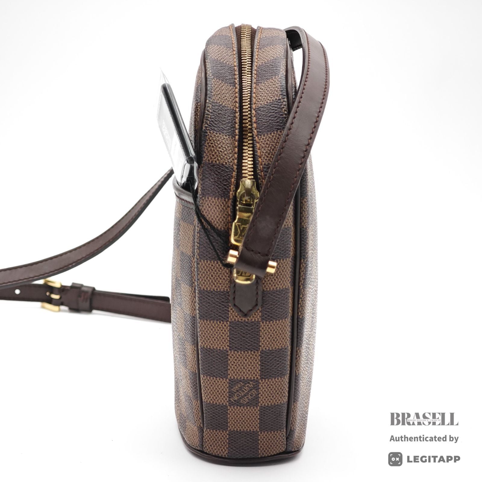 LOUIS VUITTON Damier Ebene Ipanema PM N51294 Shoulder Bag Brown【ImportFeeFREE】