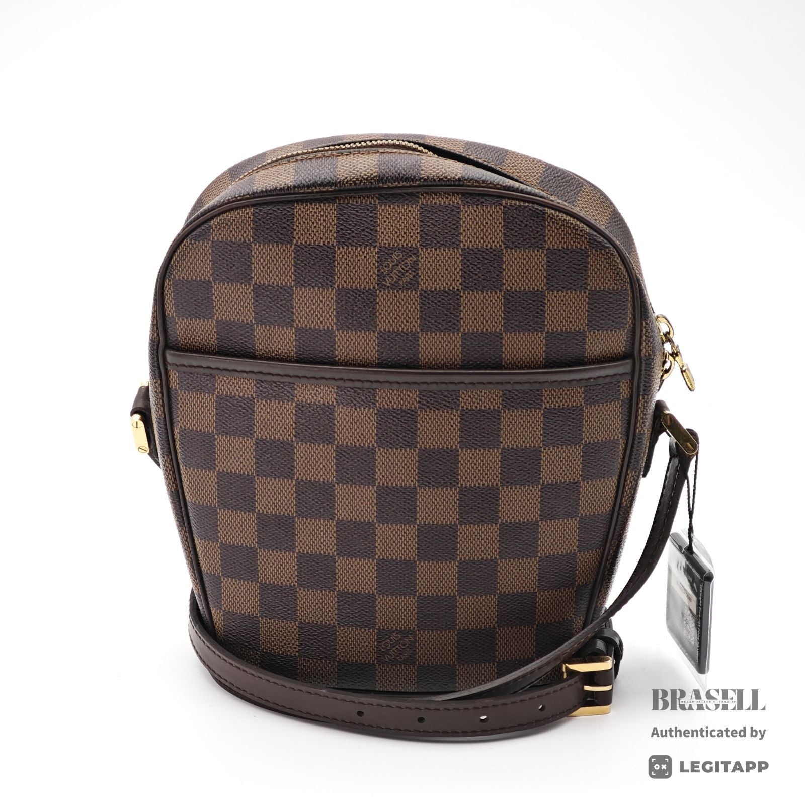 LOUIS VUITTON Damier Ebene Ipanema PM N51294 Shoulder Bag Brown【ImportFeeFREE】