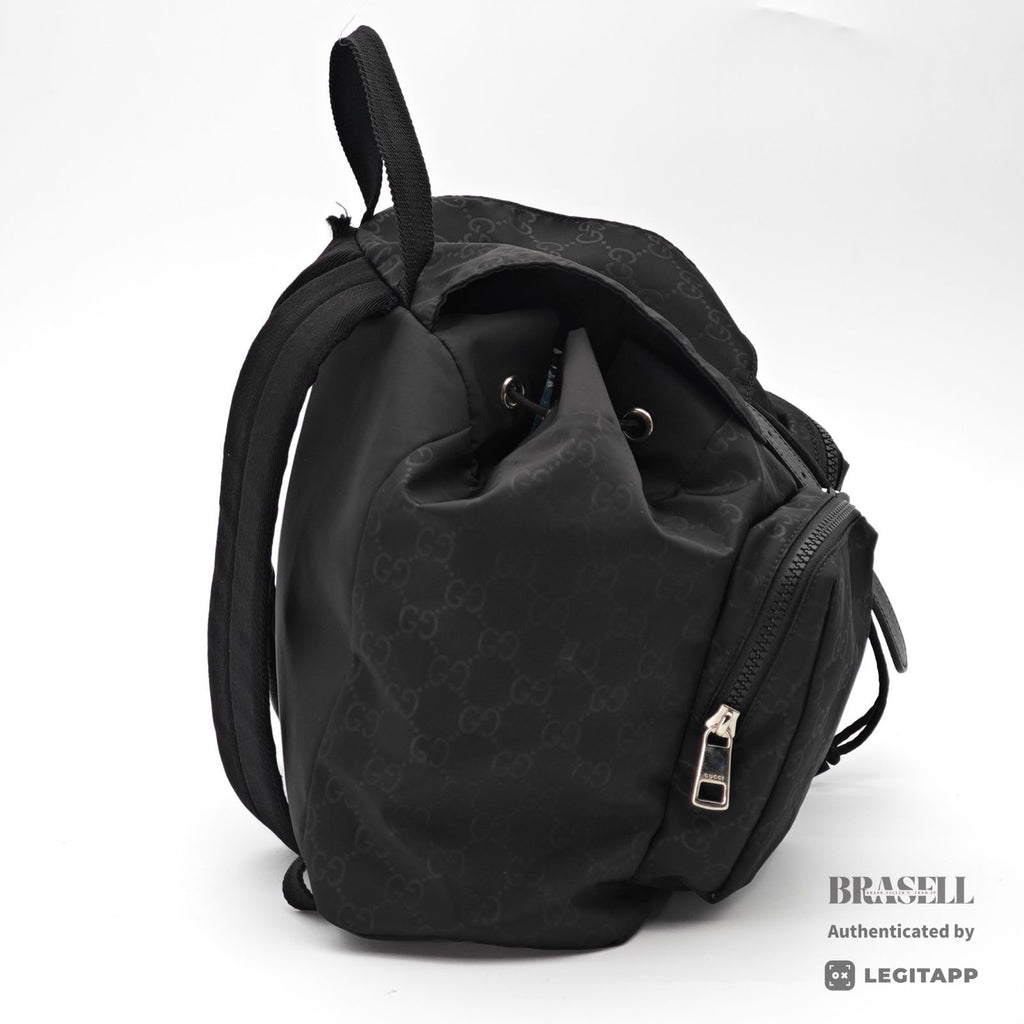 GG Guccissima Light Rucksack - Black [Import Fee-Free]