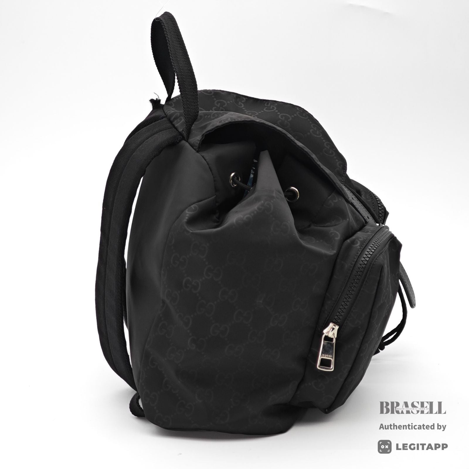 GG Guccissima Light Rucksack - Black [Import Fee-Free]