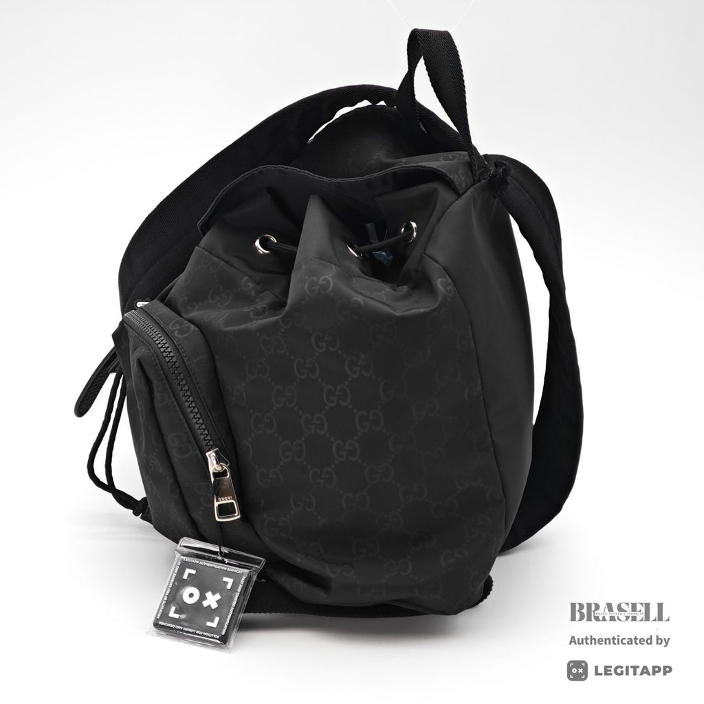 GG Guccissima Light Rucksack - Black [Import Fee-Free]