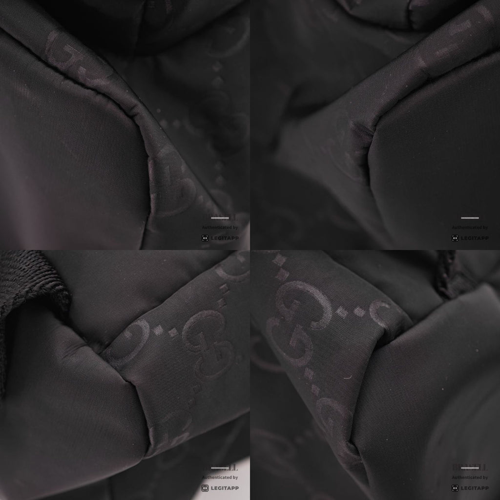 GG Guccissima Light Rucksack - Black [Import Fee-Free]