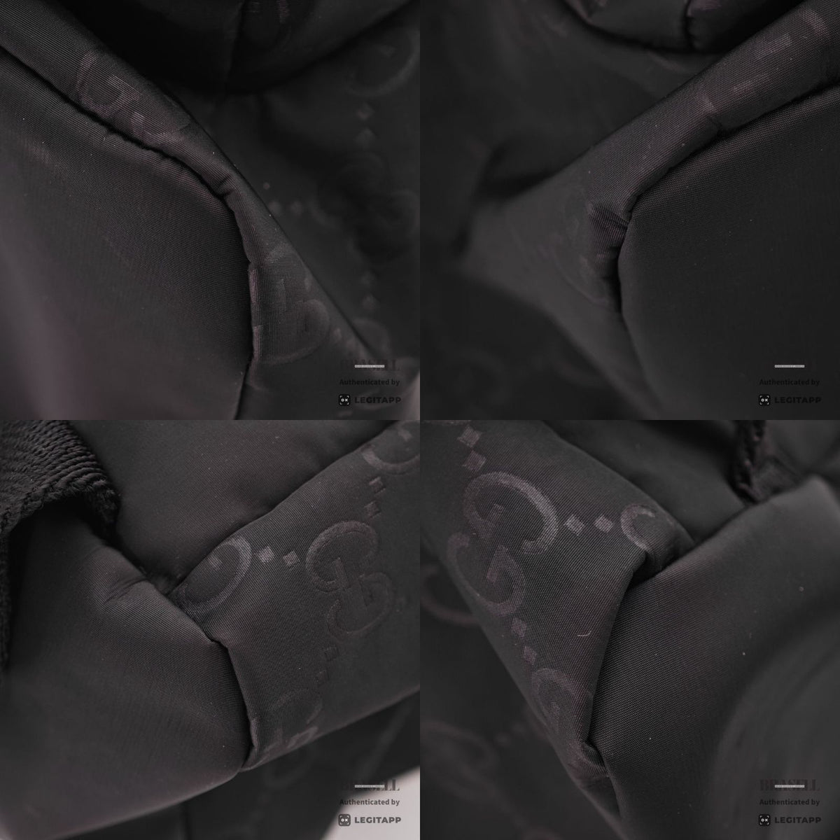 GG Guccissima Light Rucksack - Black [Import Fee-Free]