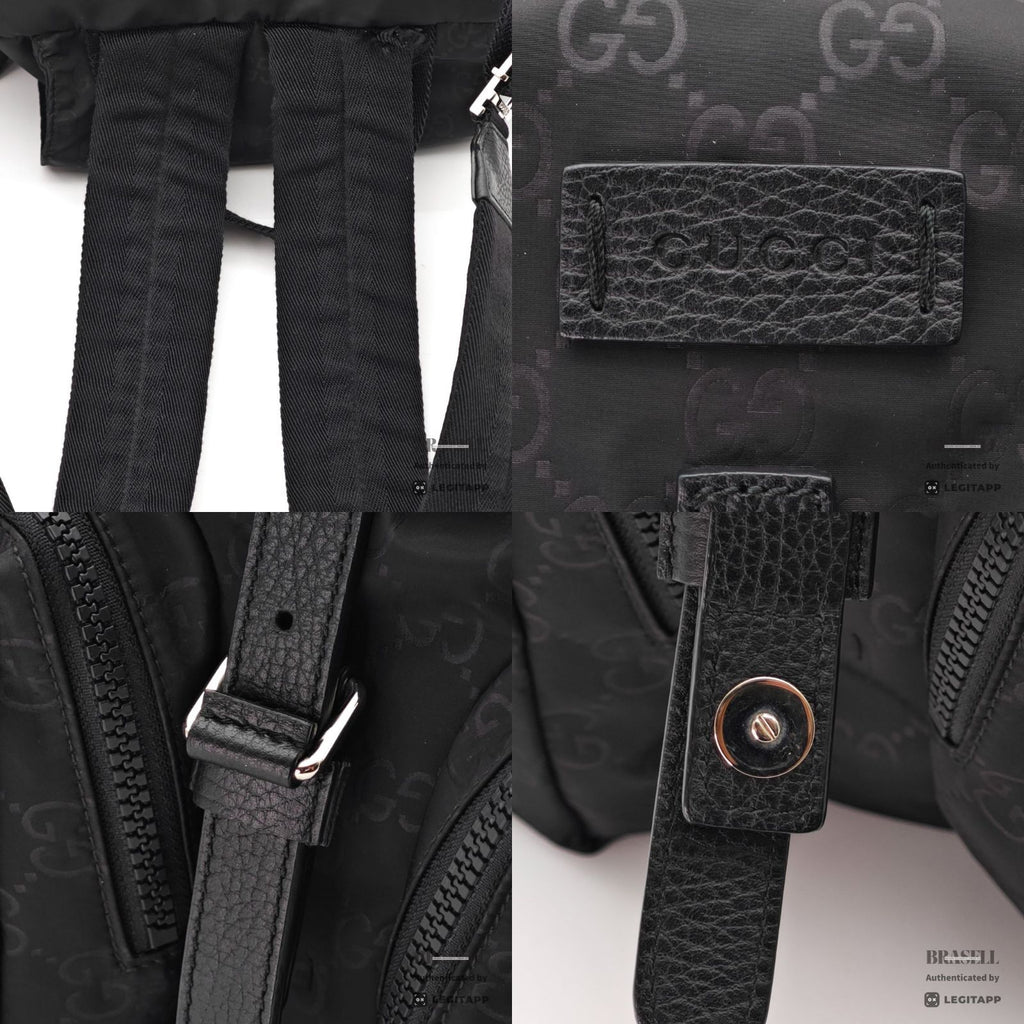 GG Guccissima Light Rucksack - Black [Import Fee-Free]