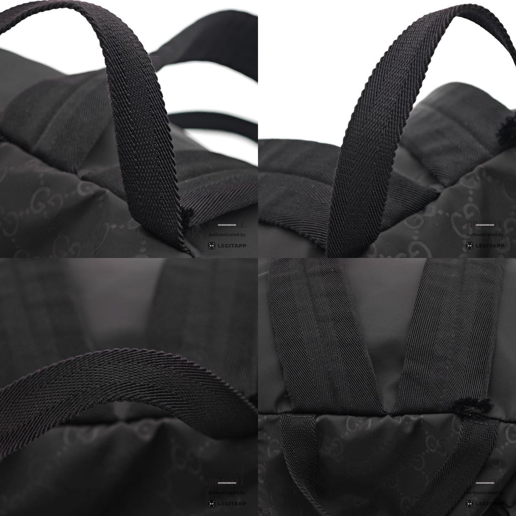 GG Guccissima Light Rucksack - Black [Import Fee-Free]