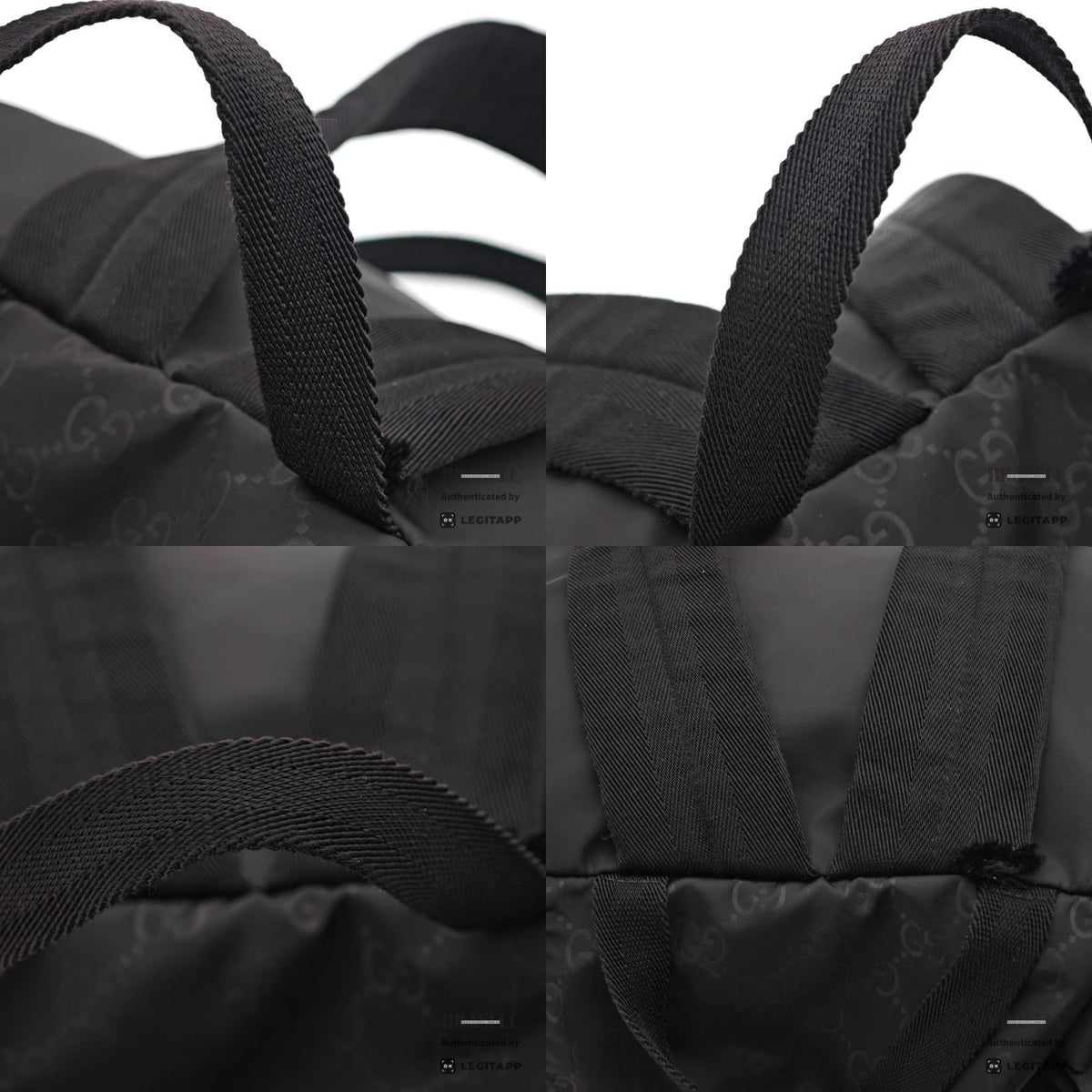 GG Guccissima Light Rucksack - Black [Import Fee-Free]