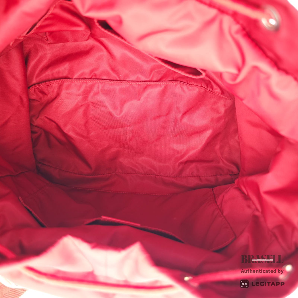 GUCCI GG Nylon Backpack Day Bag Rucksack 510343 Red 【ImportFeeFREE】