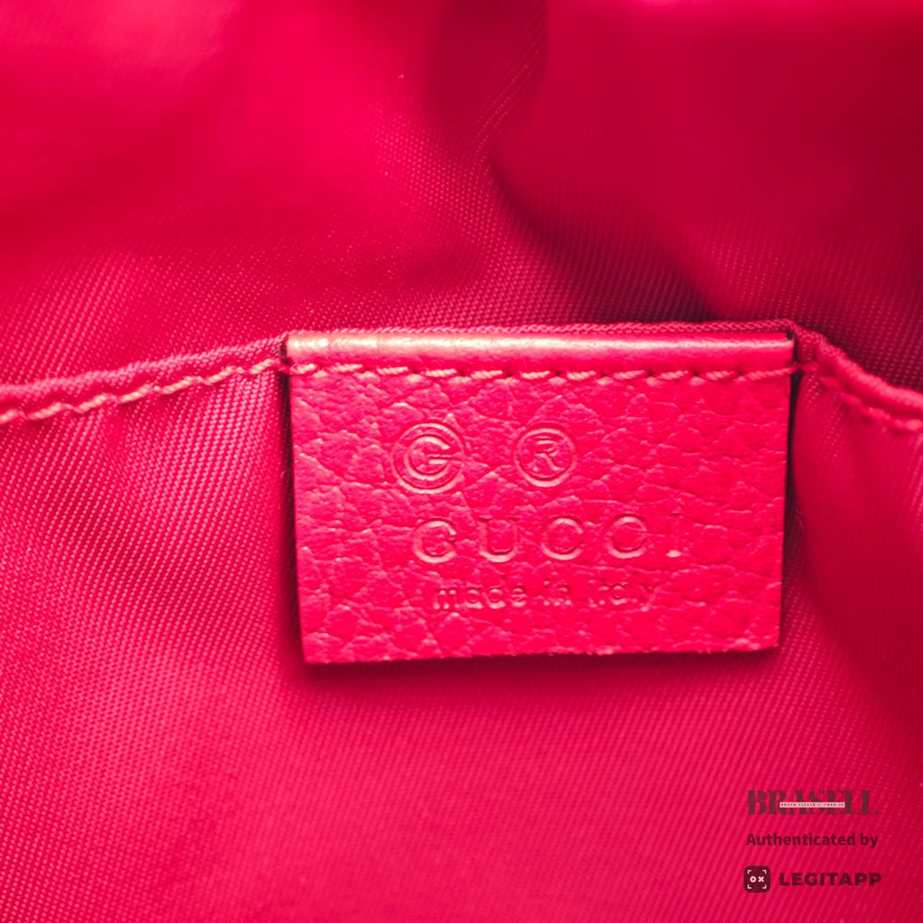 GUCCI GG Nylon Backpack Day Bag Rucksack 510343 Red 【ImportFeeFREE】