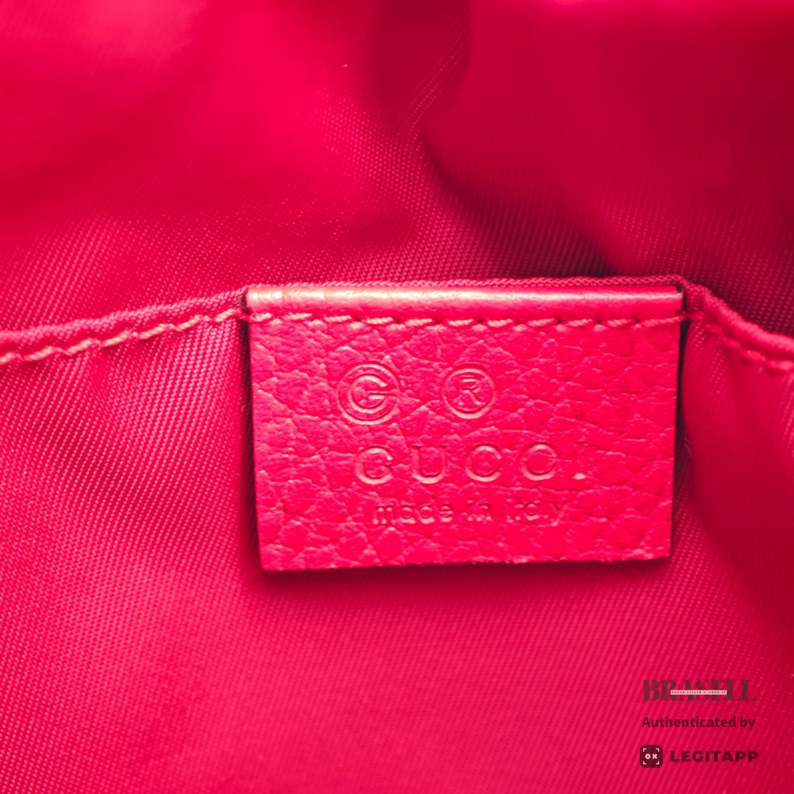 GUCCI GG Nylon Backpack Day Bag Rucksack 510343 Red 【ImportFeeFREE】