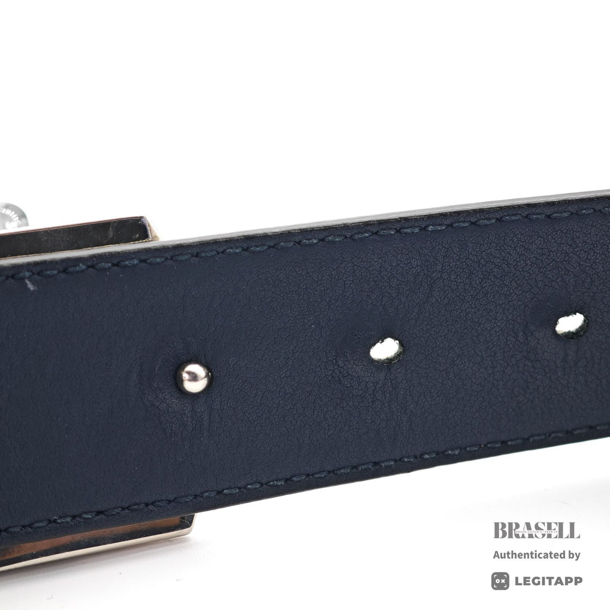GUCCI GG Supreme Blooms Belt 546375 Floral Navy Leather 【ImportFeeFREE】