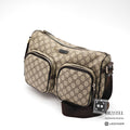 GUCCI GG Supreme 246881 Compact Shoulder Bag Beige Brown 【ImportFeeFREE】