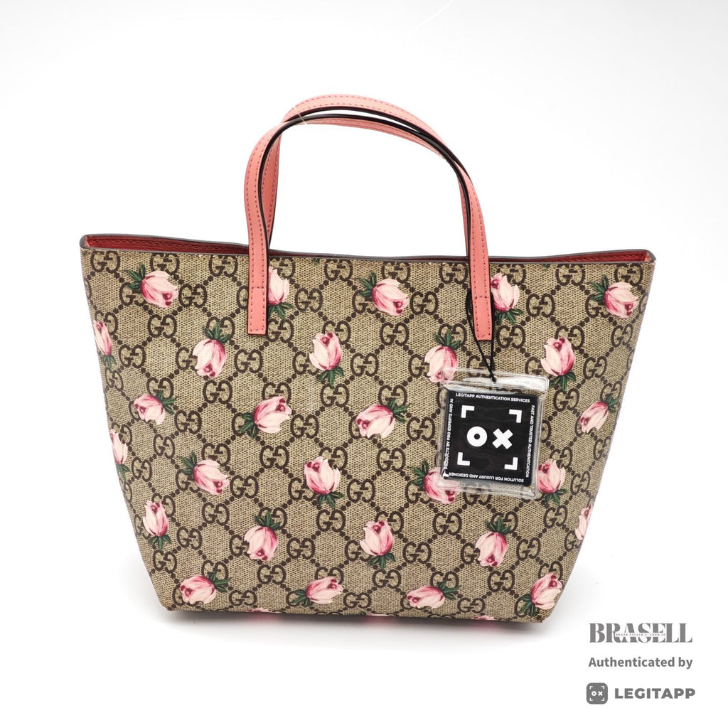 GUCCI GG Supreme Handbag 410812 PVC Canvas Tote Bag 【ImportFeeFREE】