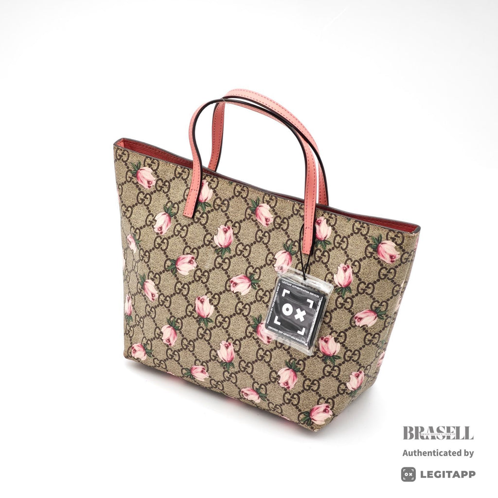 GUCCI GG Supreme Handbag 410812 PVC Canvas Tote Bag 【ImportFeeFREE】