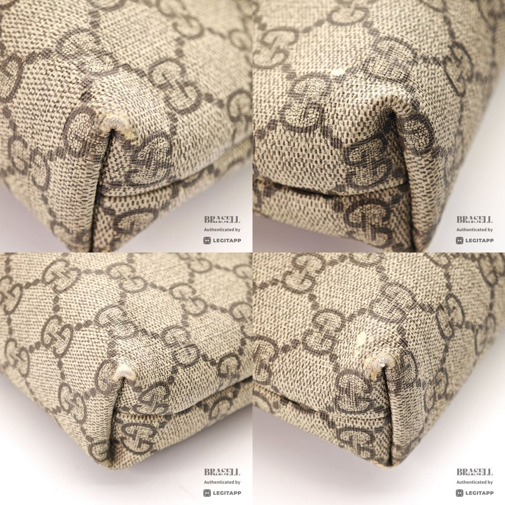 GUCCI Sherry Line GG Pattern 387111 Shoulder Bag Beige Women's【ImportFeeFREE】