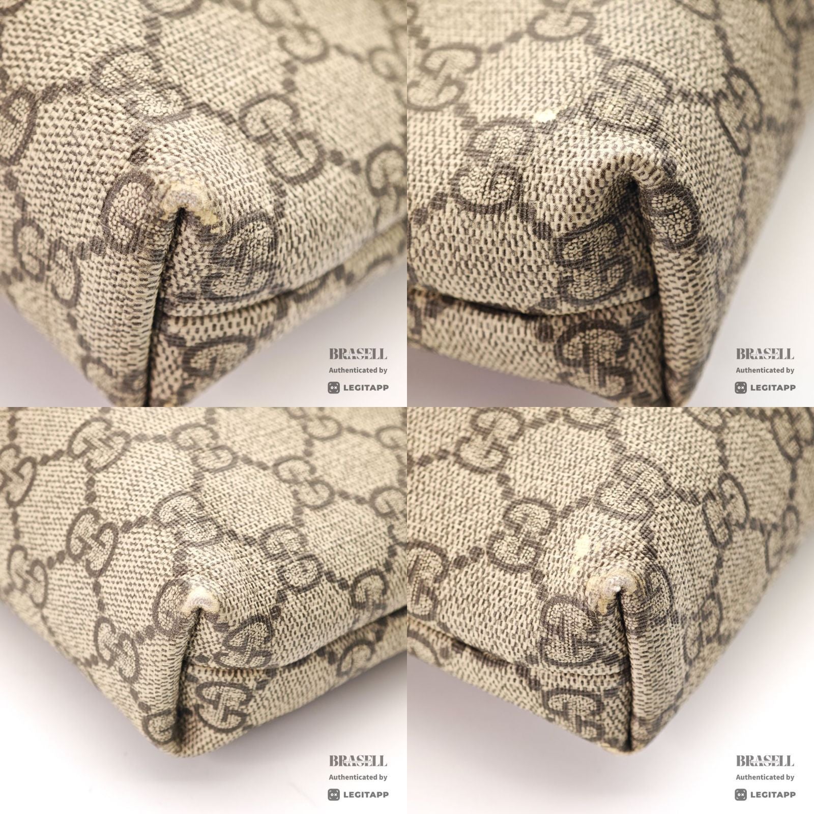 GUCCI Sherry Line GG Pattern 387111 Shoulder Bag Beige Women's【ImportFeeFREE】
