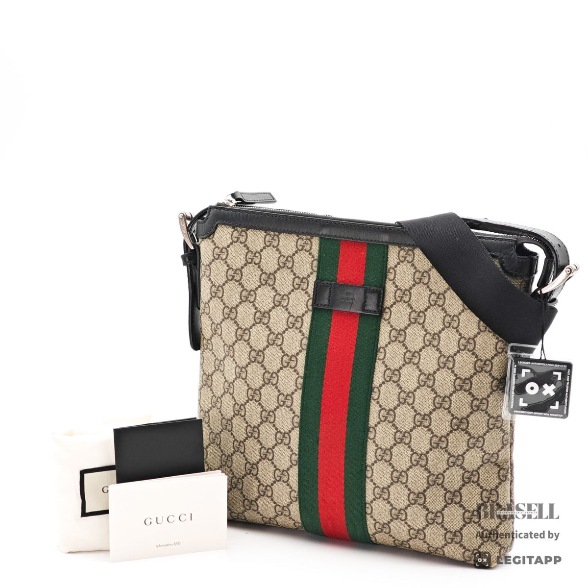 GUCCI Sherry Line GG Pattern 387111 Shoulder Bag Beige Women's【ImportFeeFREE】