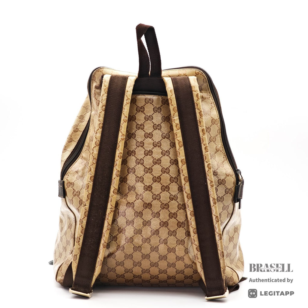 GUCCI Crystal GG 179606 Backpack Rucksack Mom Bag Beige【ImportFeeFREE】