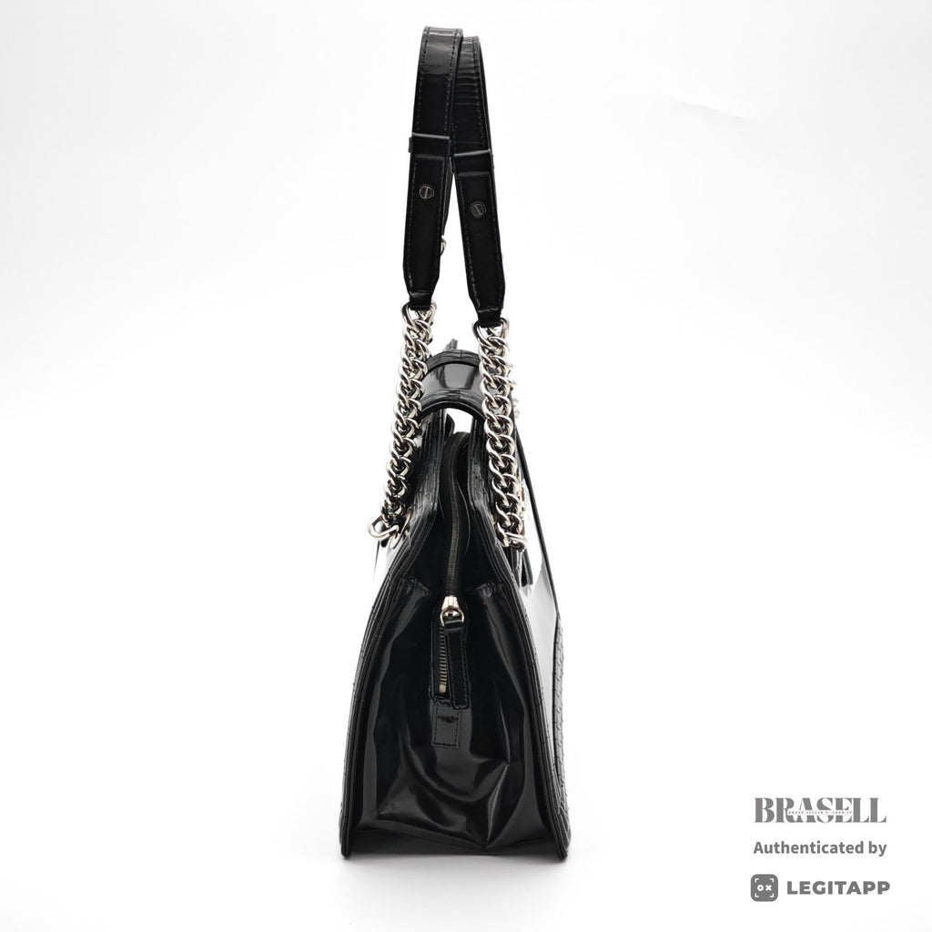 CHANEL Boy Chanel Tote Bag Leather Bag Black Women's【ImportFeeFREE】