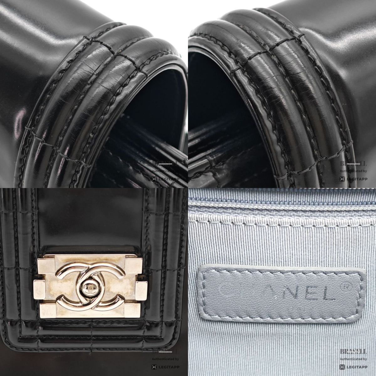 CHANEL Boy Chanel Tote Bag Leather Bag Black Women's【ImportFeeFREE】