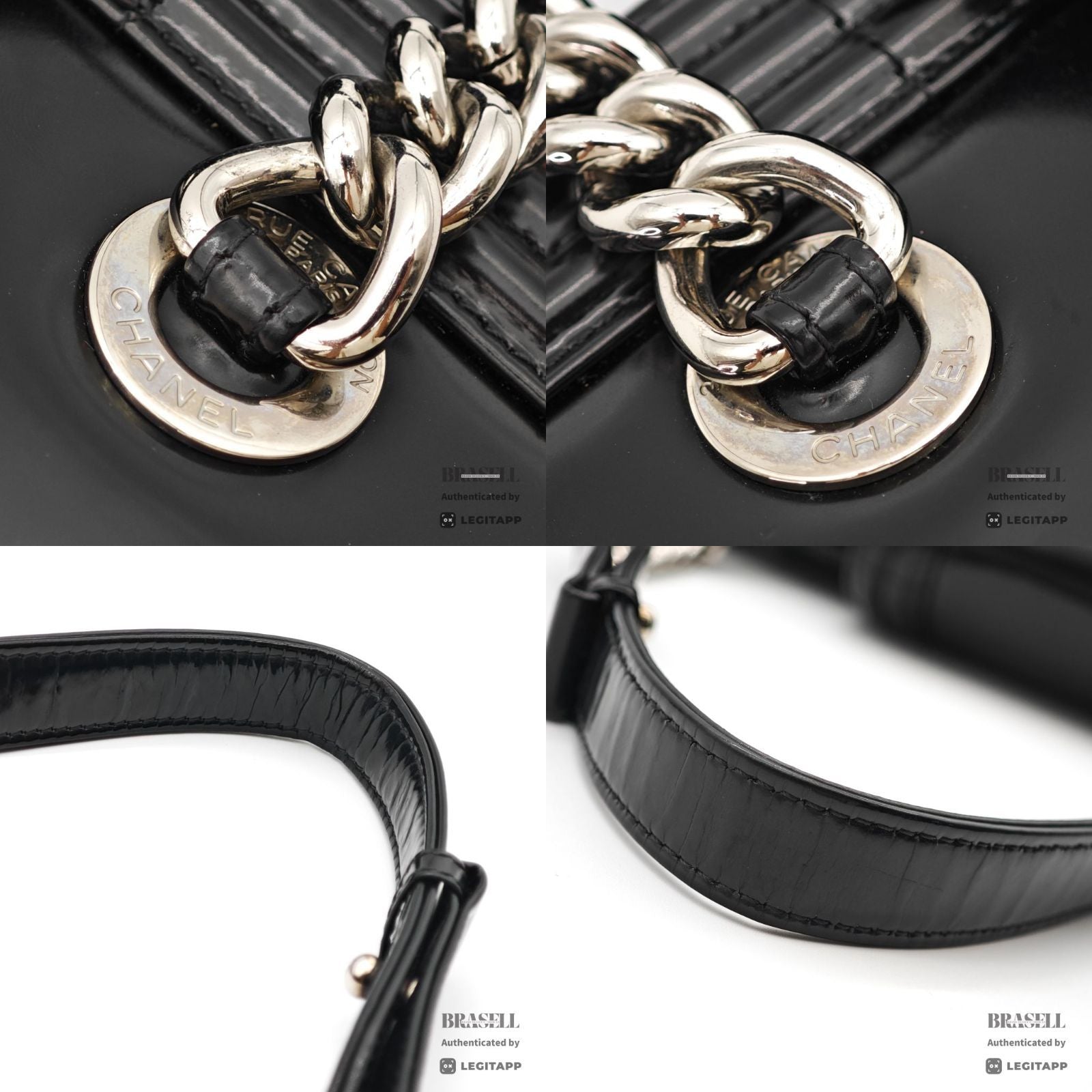 CHANEL Boy Chanel Tote Bag Leather Bag Black Women's【ImportFeeFREE】