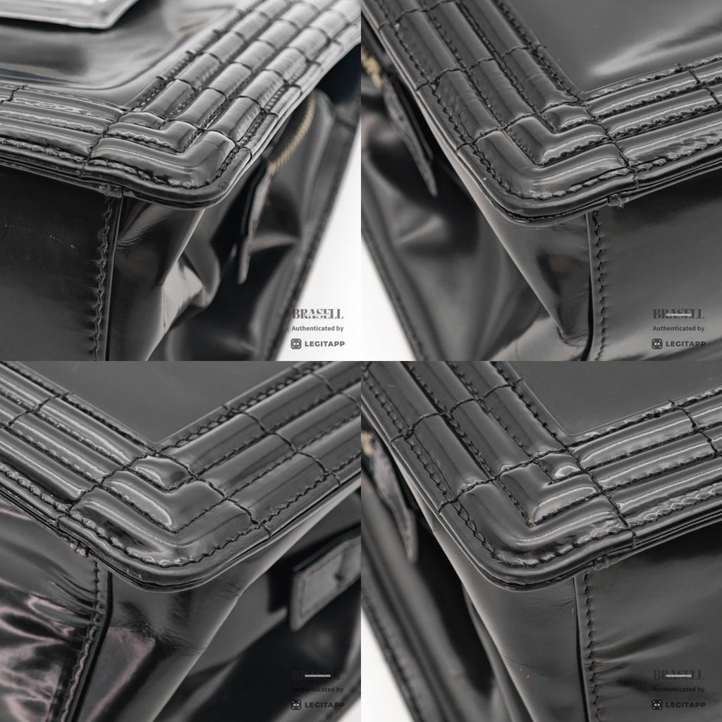 CHANEL Boy Chanel Tote Bag Leather Bag Black Women's【ImportFeeFREE】