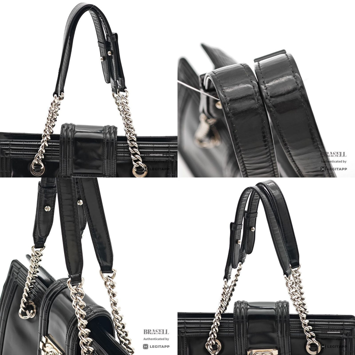CHANEL Boy Chanel Tote Bag Leather Bag Black Women's【ImportFeeFREE】