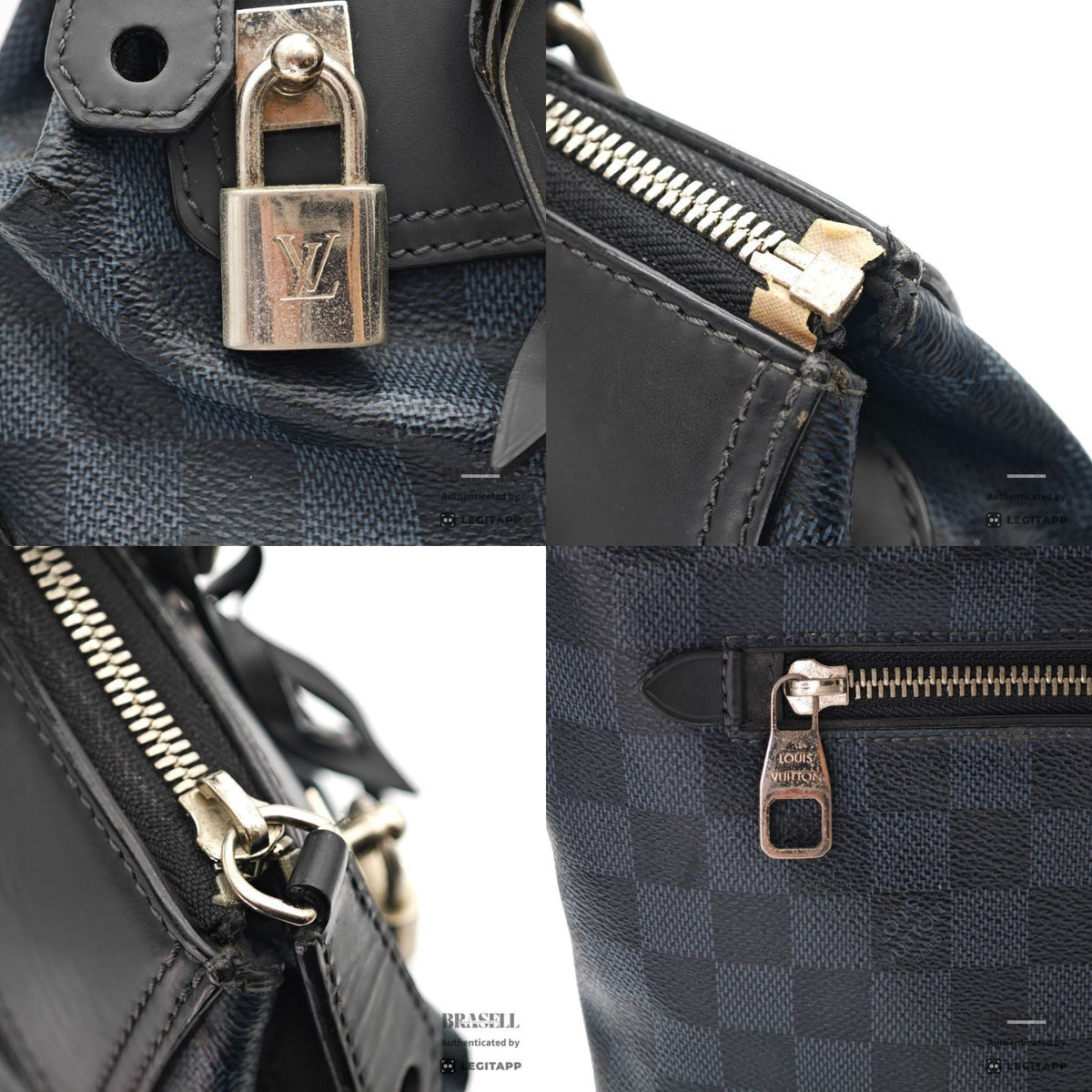 LOUIS VUITTON Cobalt Greenwich 2way Hand Bag N41351 【ImportFeeFREE】