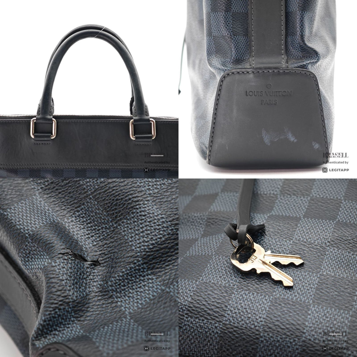 LOUIS VUITTON Cobalt Greenwich 2way Hand Bag N41351 【ImportFeeFREE】