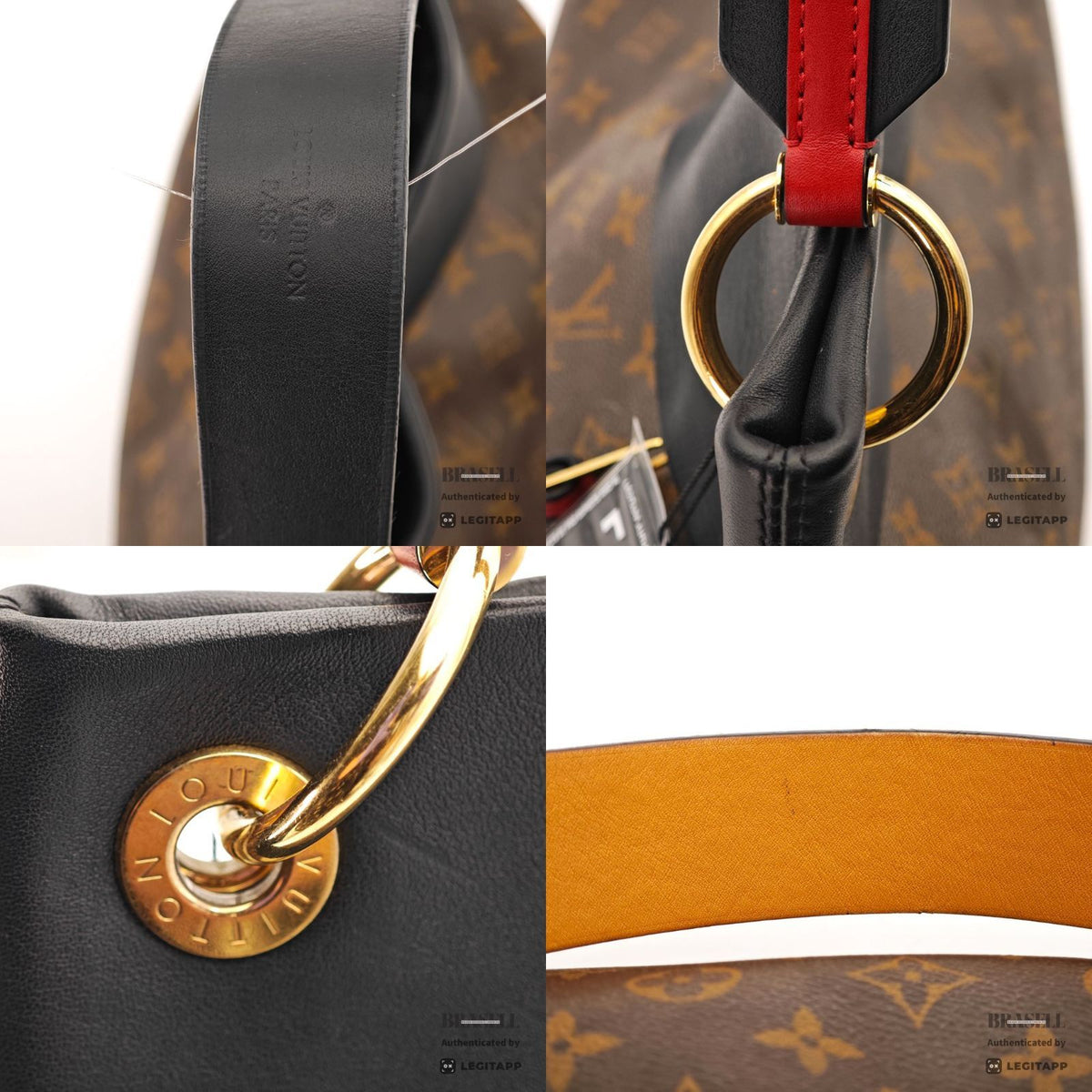 LOUIS VUITTON Tuileries Hobo M43154 Monogram Hand Bag Brown 【ImportFeeFREE】