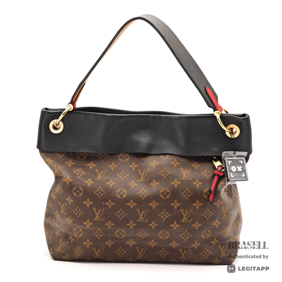 LOUIS VUITTON Tuileries Hobo M43154 Monogram Hand Bag Brown 【ImportFeeFREE】