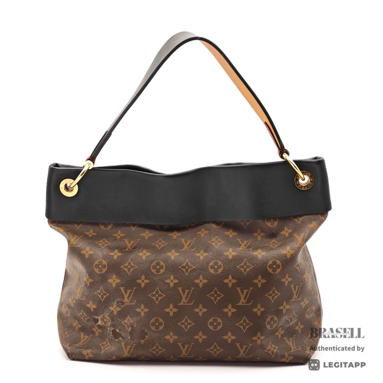 LOUIS VUITTON Tuileries Hobo M43154 Monogram Hand Bag Brown 【ImportFeeFREE】