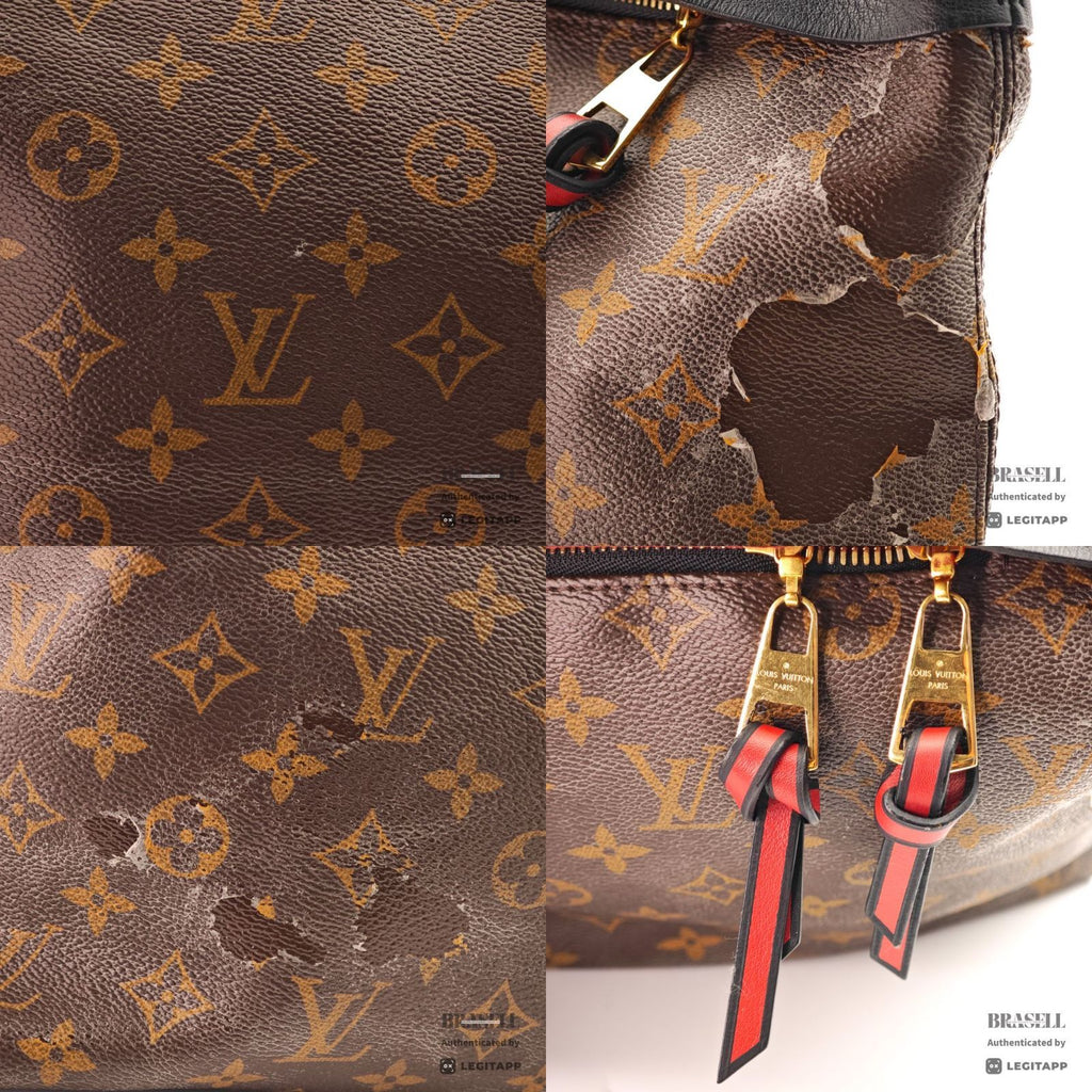 LOUIS VUITTON Tuileries Hobo M43154 Monogram Hand Bag Brown 【ImportFeeFREE】