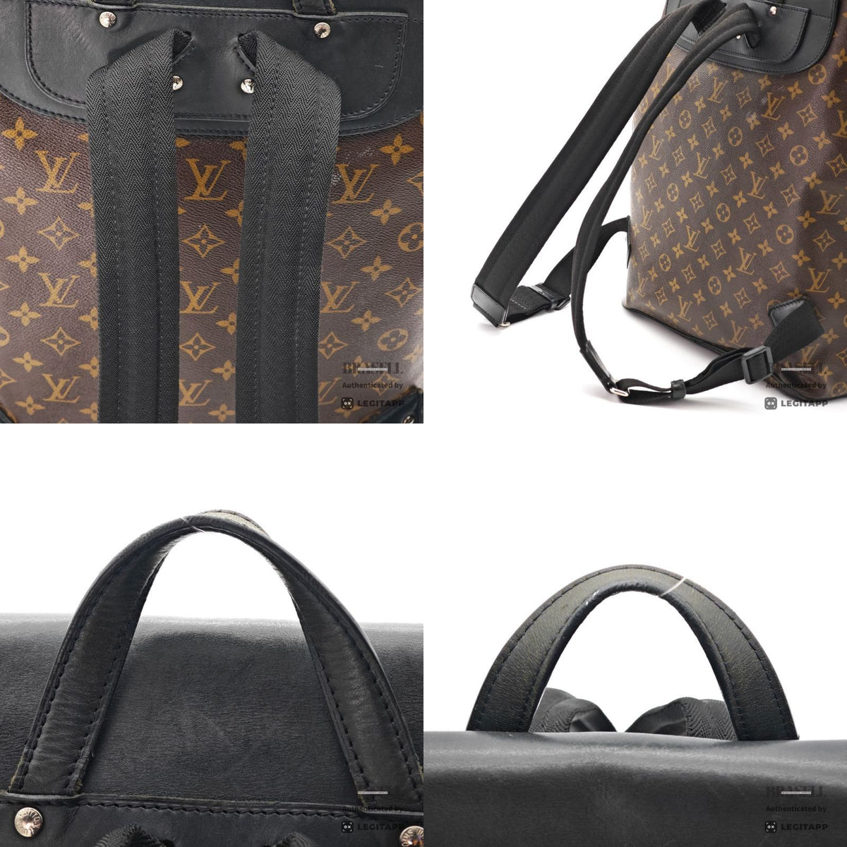 LOUIS VUITTON Macassar Parc M40637 Monogram Backpack Brown 【ImportFeeFREE】