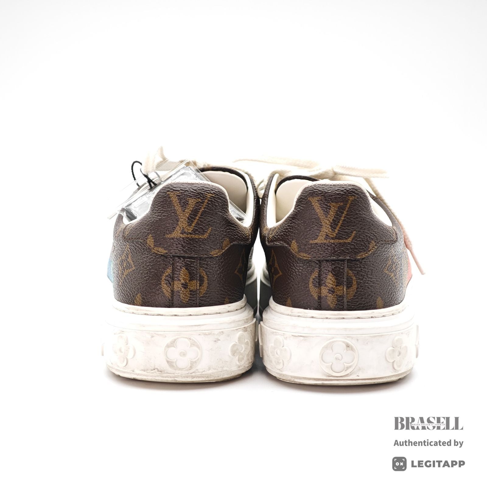 LOUIS VUITTON Yayoi Kusama Sneakers Brown Size 36 Monogram 【ImportFeeFREE】