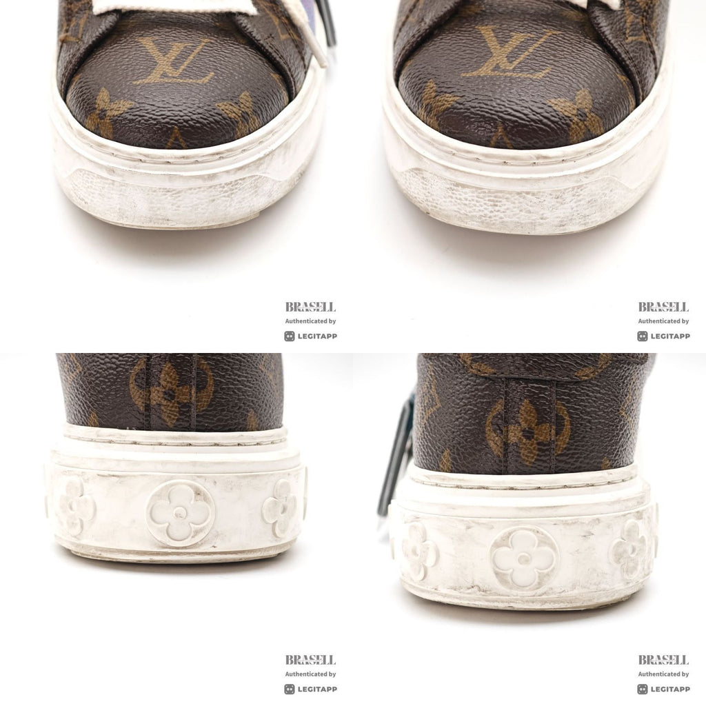 LOUIS VUITTON Yayoi Kusama Sneakers Brown Size 36 Monogram 【ImportFeeFREE】