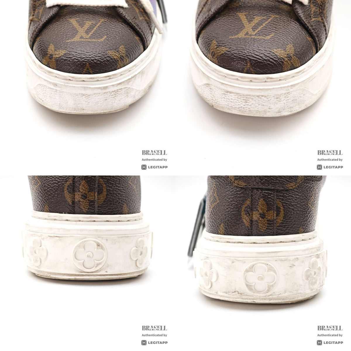 LOUIS VUITTON Yayoi Kusama Sneakers Brown Size 36 Monogram 【ImportFeeFREE】