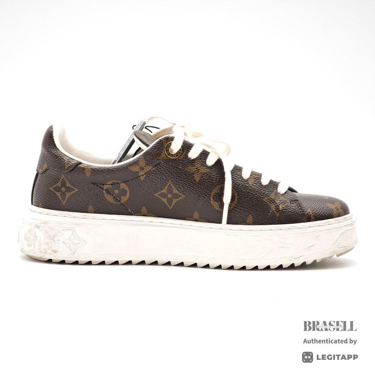 LOUIS VUITTON Yayoi Kusama Sneakers Brown Size 36 Monogram 【ImportFeeFREE】