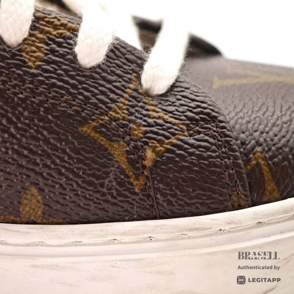 LOUIS VUITTON Yayoi Kusama Sneakers Brown Size 36 Monogram 【ImportFeeFREE】