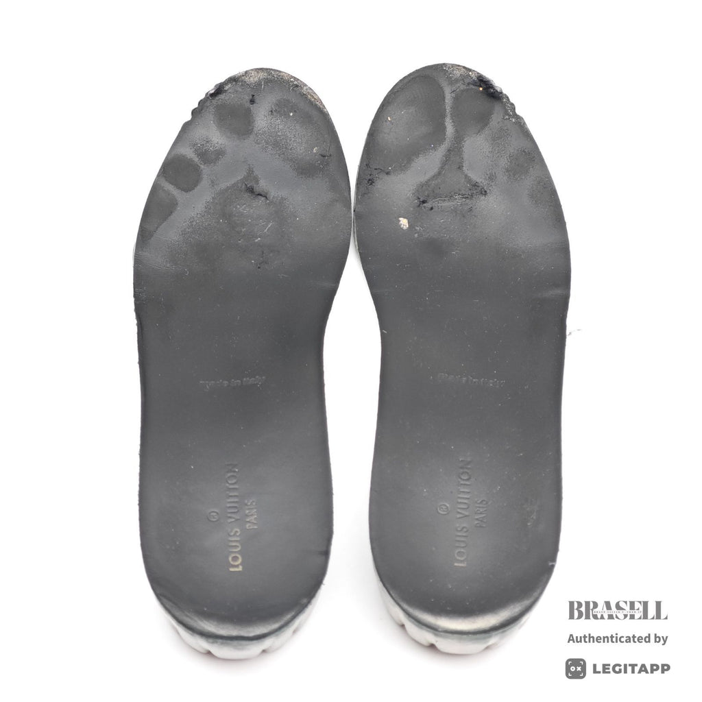 LOUIS VUITTON Run Away Sneakers Black Men's Monogram US11 【ImportFeeFREE】