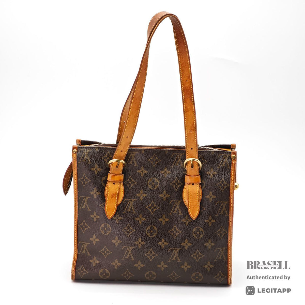 LOUIS VUITTON Popincourt Haut Hand Bag Monogram Canvas M40007【ImportFeeFREE】