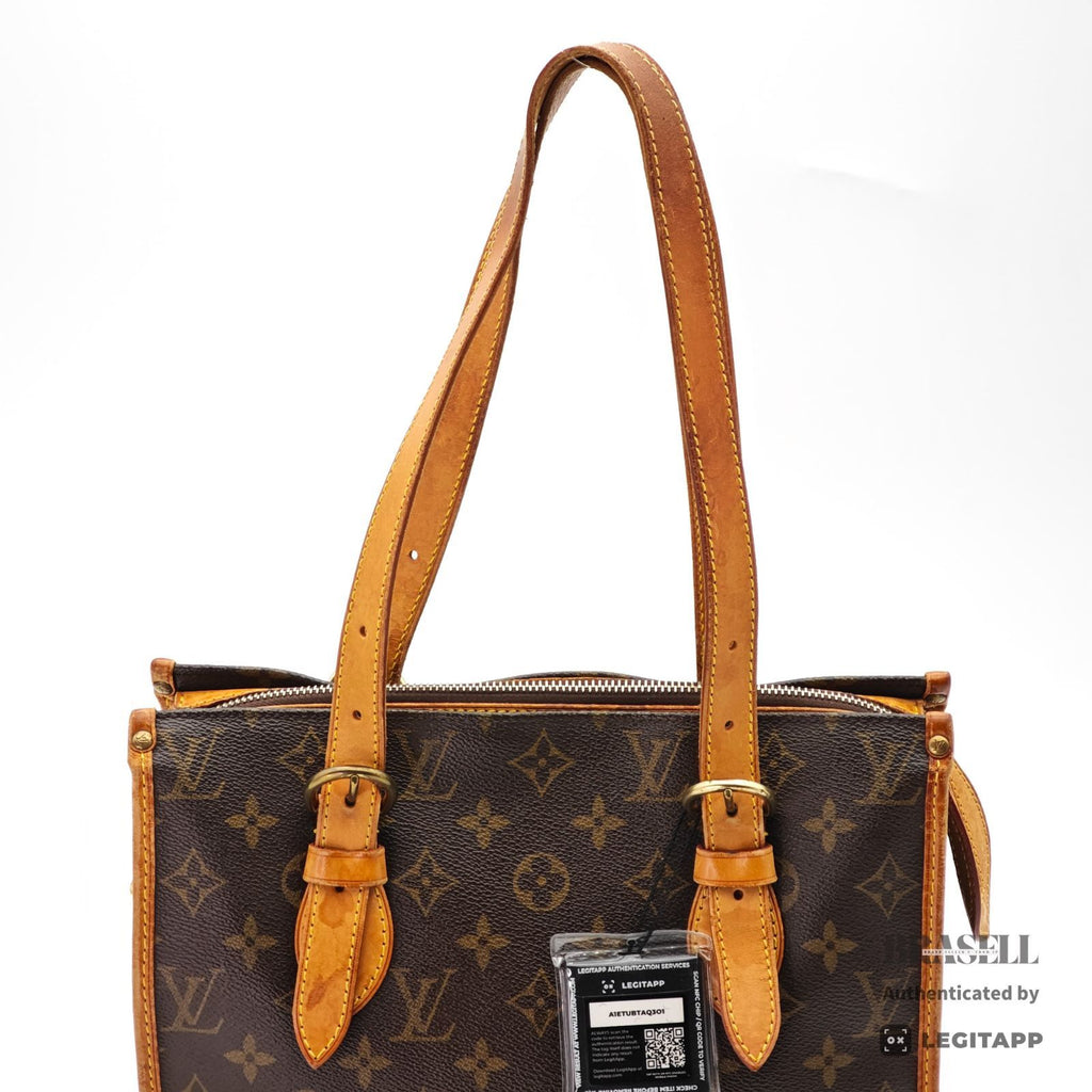 LOUIS VUITTON Popincourt Haut Hand Bag Monogram Canvas M40007【ImportFeeFREE】