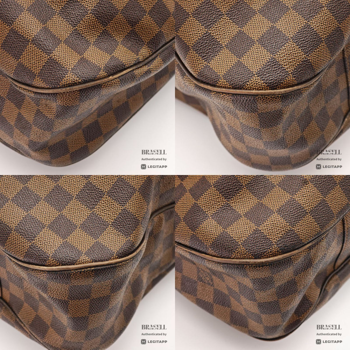 LOUIS VUITTON Evora 2Way Shoulder Handbag N41131 Damier Brown 【ImportFeeFREE】