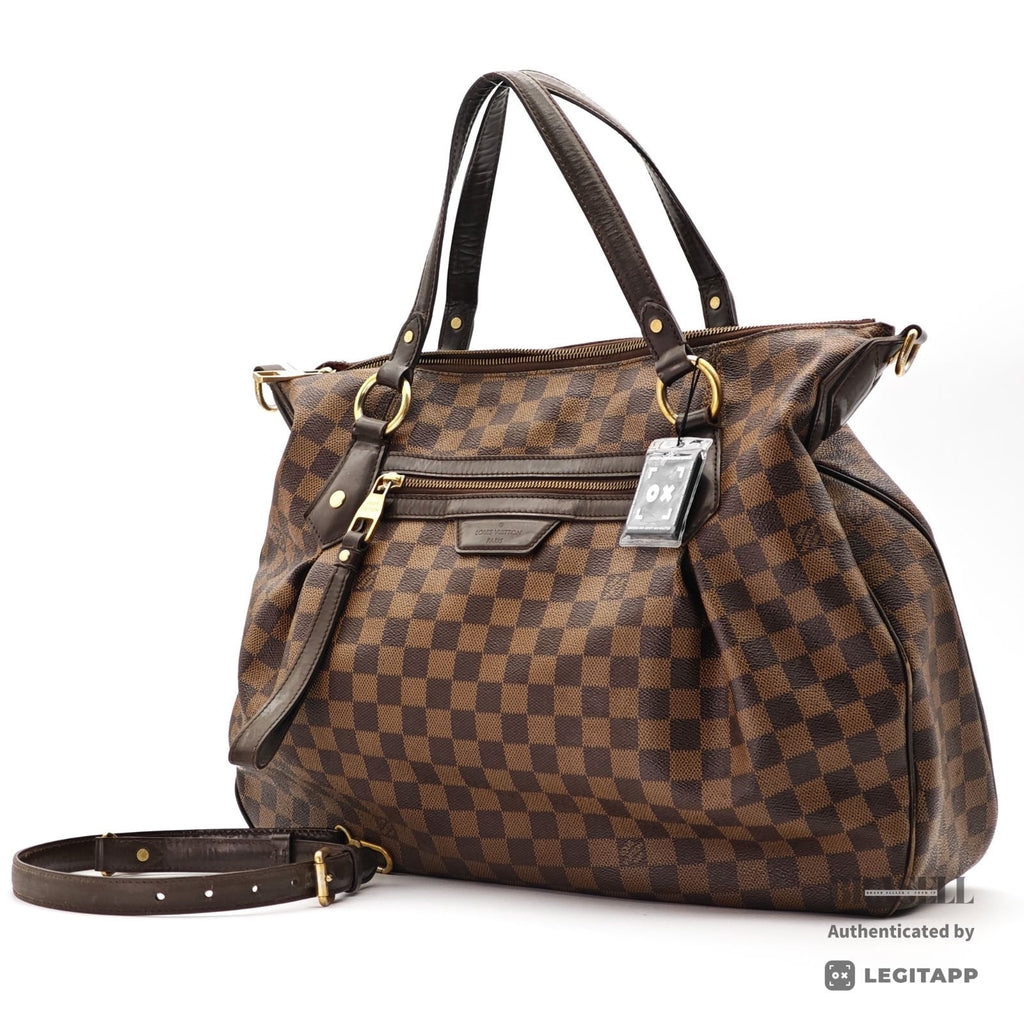 LOUIS VUITTON Evora 2Way Shoulder Handbag N41131 Damier Brown 【ImportFeeFREE】
