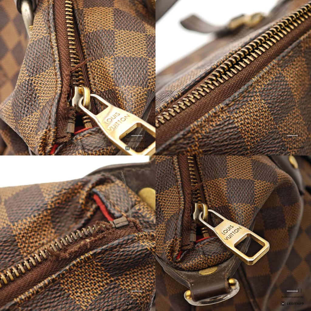 LOUIS VUITTON Evora 2Way Shoulder Handbag N41131 Damier Brown 【ImportFeeFREE】