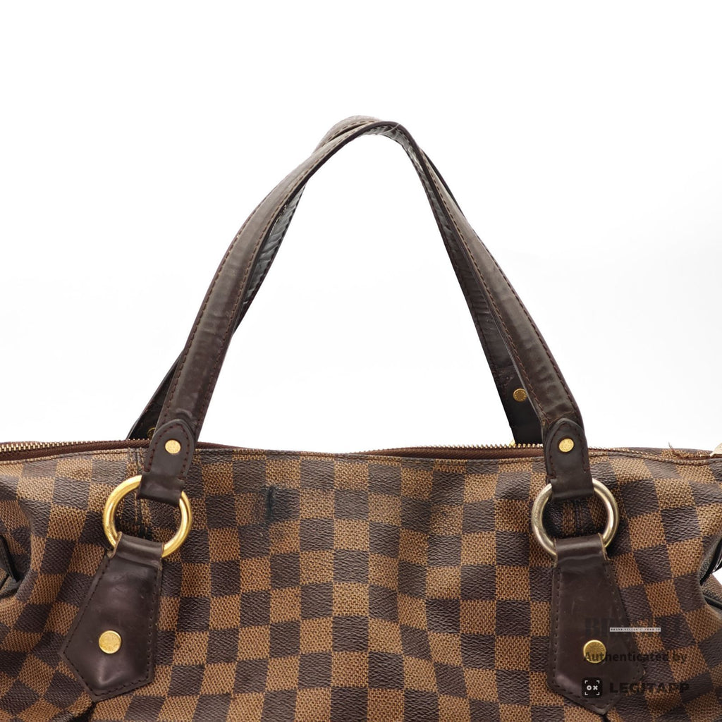 LOUIS VUITTON Evora 2Way Shoulder Handbag N41131 Damier Brown 【ImportFeeFREE】
