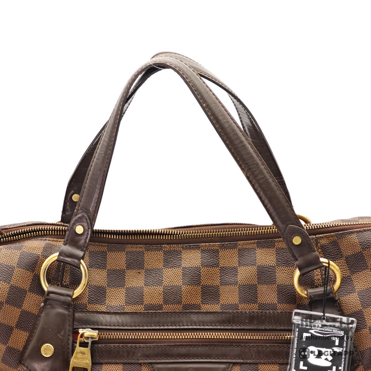 LOUIS VUITTON Evora 2Way Shoulder Handbag N41131 Damier Brown 【ImportFeeFREE】