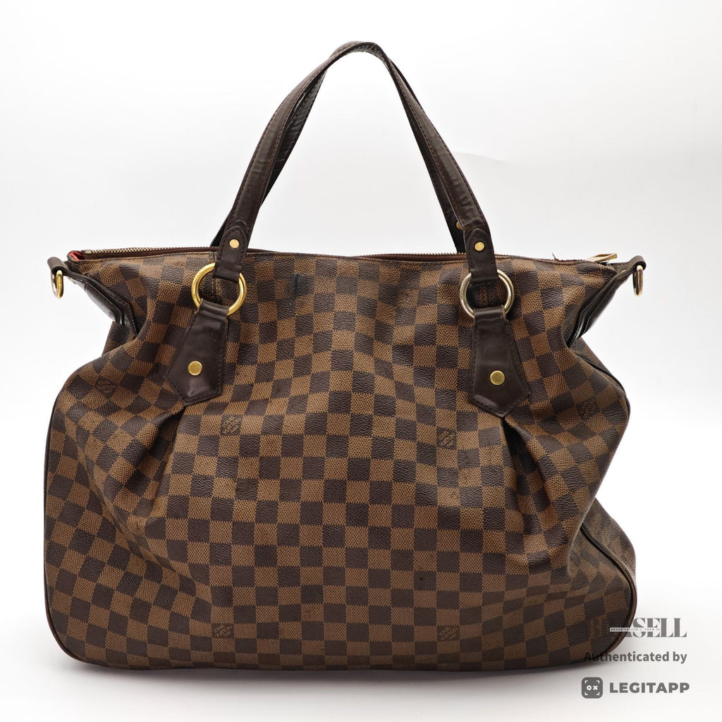 LOUIS VUITTON Evora 2Way Shoulder Handbag N41131 Damier Brown 【ImportFeeFREE】