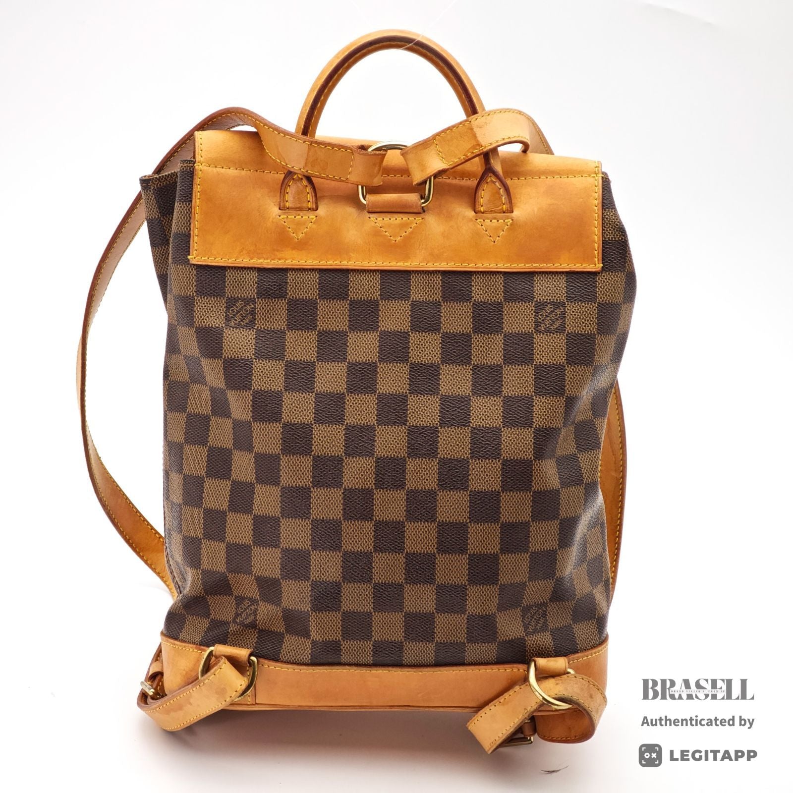 LOUIS VUITTON Damier Arlequin N99038 Backpack Diaper Bag Brown【ImportFeeFREE】